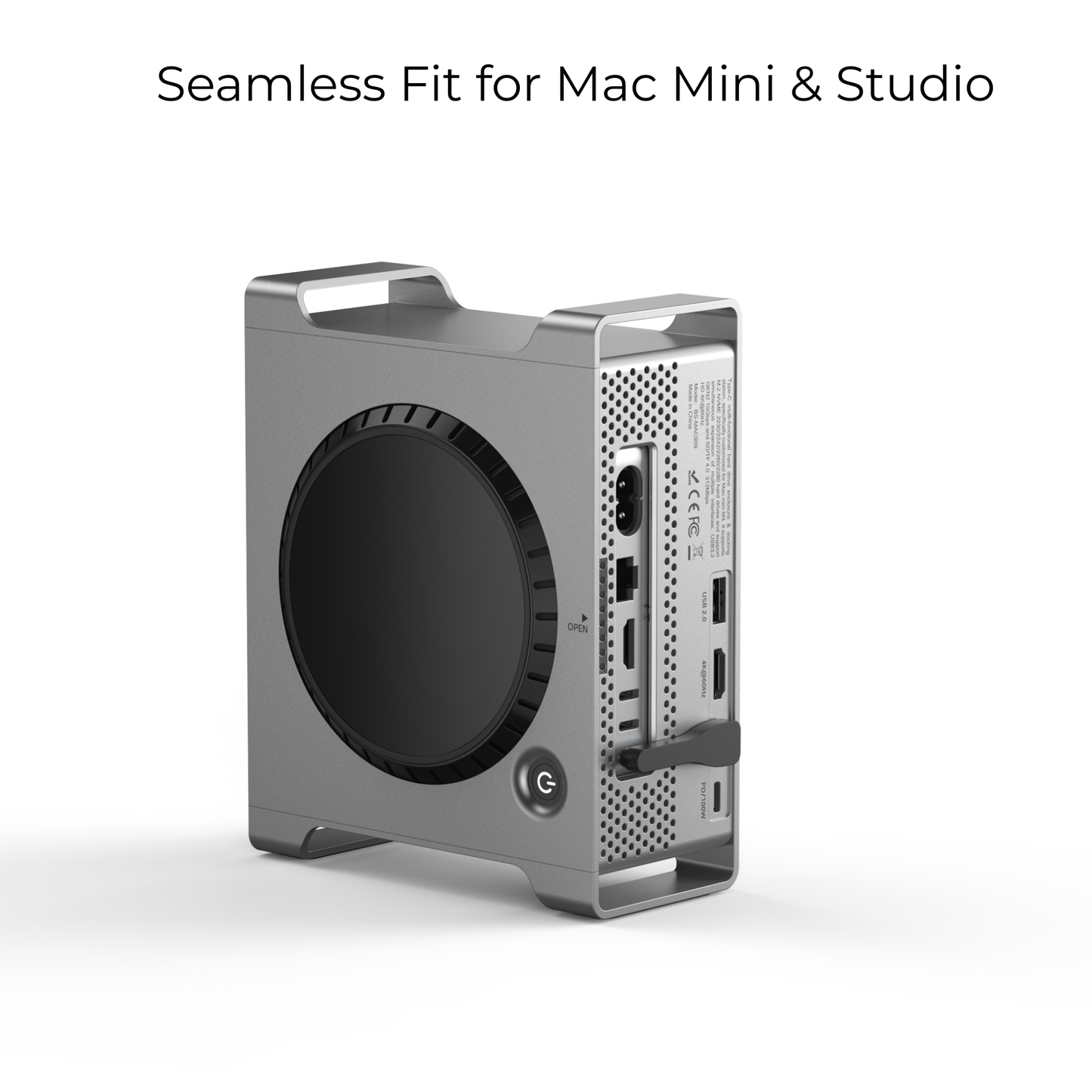 MiliForge Pro Dock | 9-in-1 Aluminum Expansion Base for Mac Mini M4 & Studio
